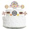 Big Dot of Happiness 70's Disco - 1970s Disco Fever Birthday Party Cake Decorating Kit - Happy Birthday Cake Topper Set - 11 Pieces